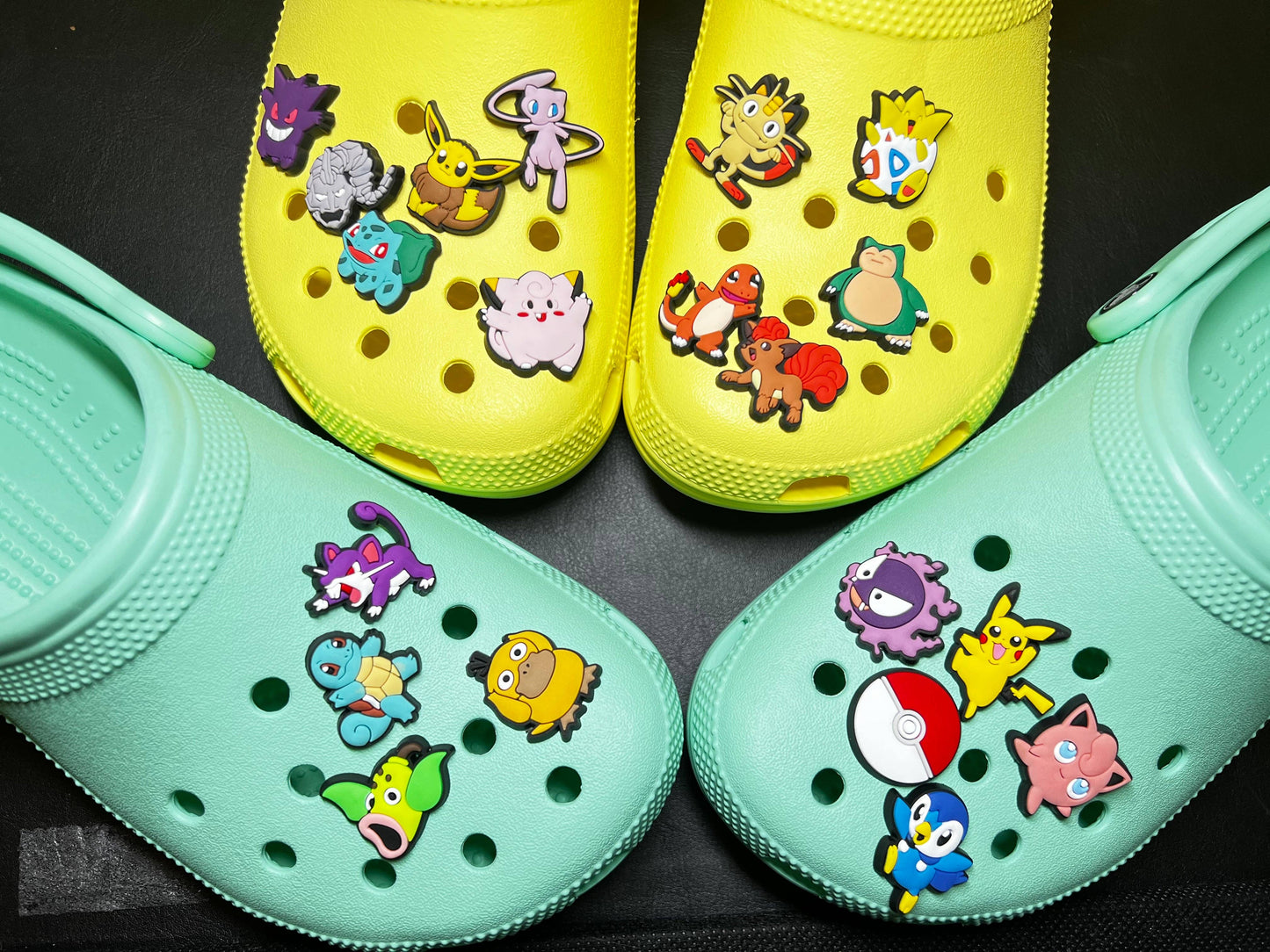"Gotta Charm 'Em All" 🎮 Pokémon Croc Charm Set (20-Pack) by JuliesDecal