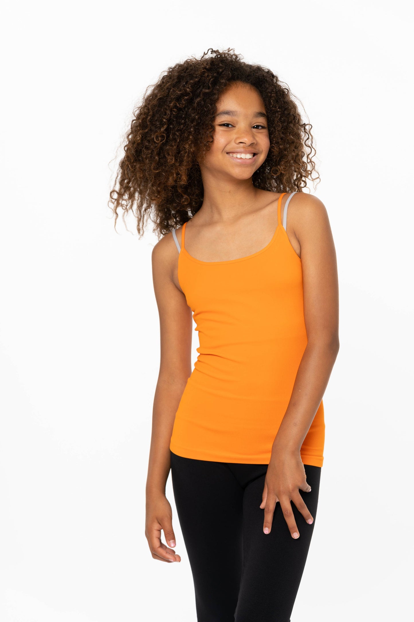 "Layer Up, Cutie" 💚 Girls Full Camisole Dark Emerald by Malibu Sugar