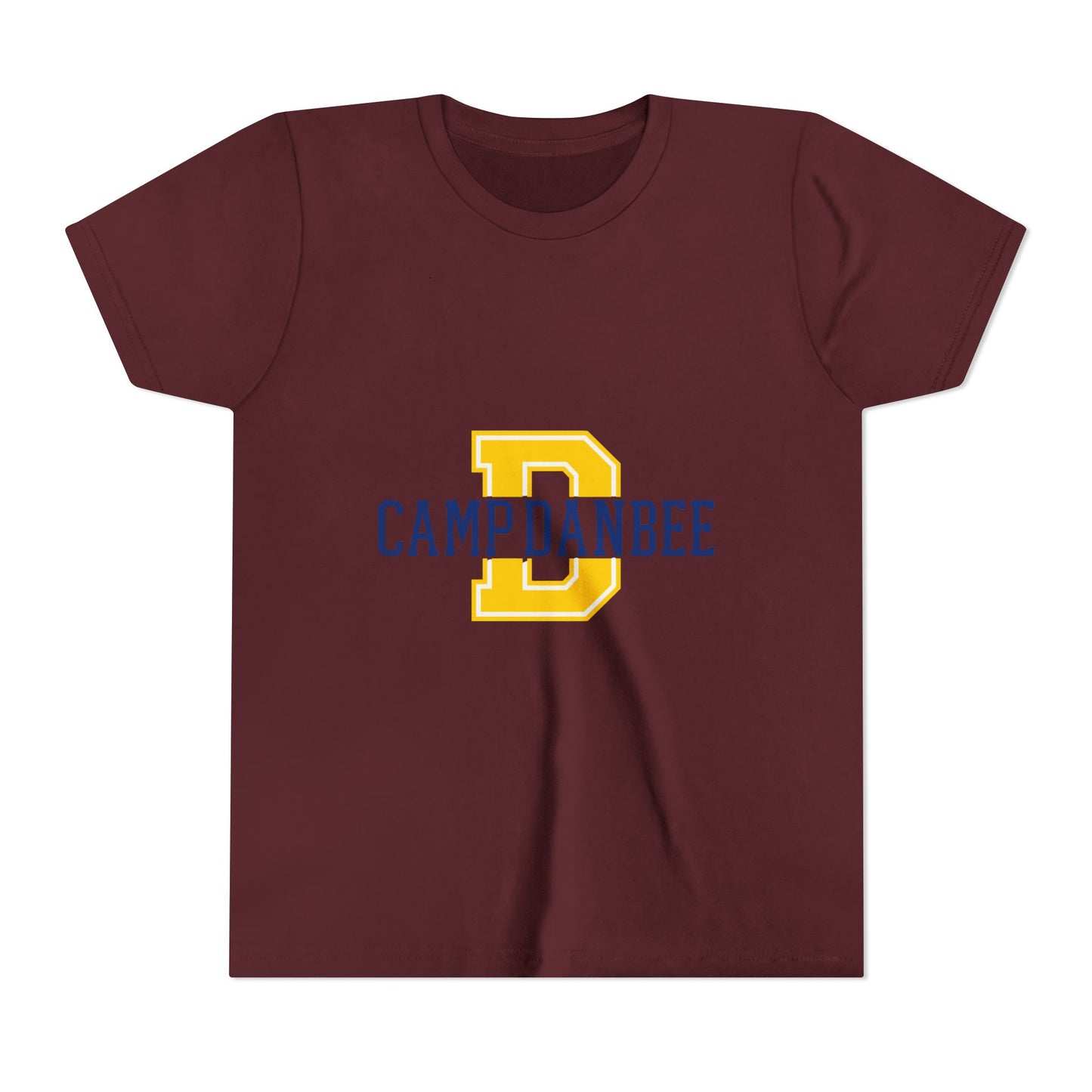 Youth Tee — 'Camp Danbee' Letterman D Logo Kids Shirt