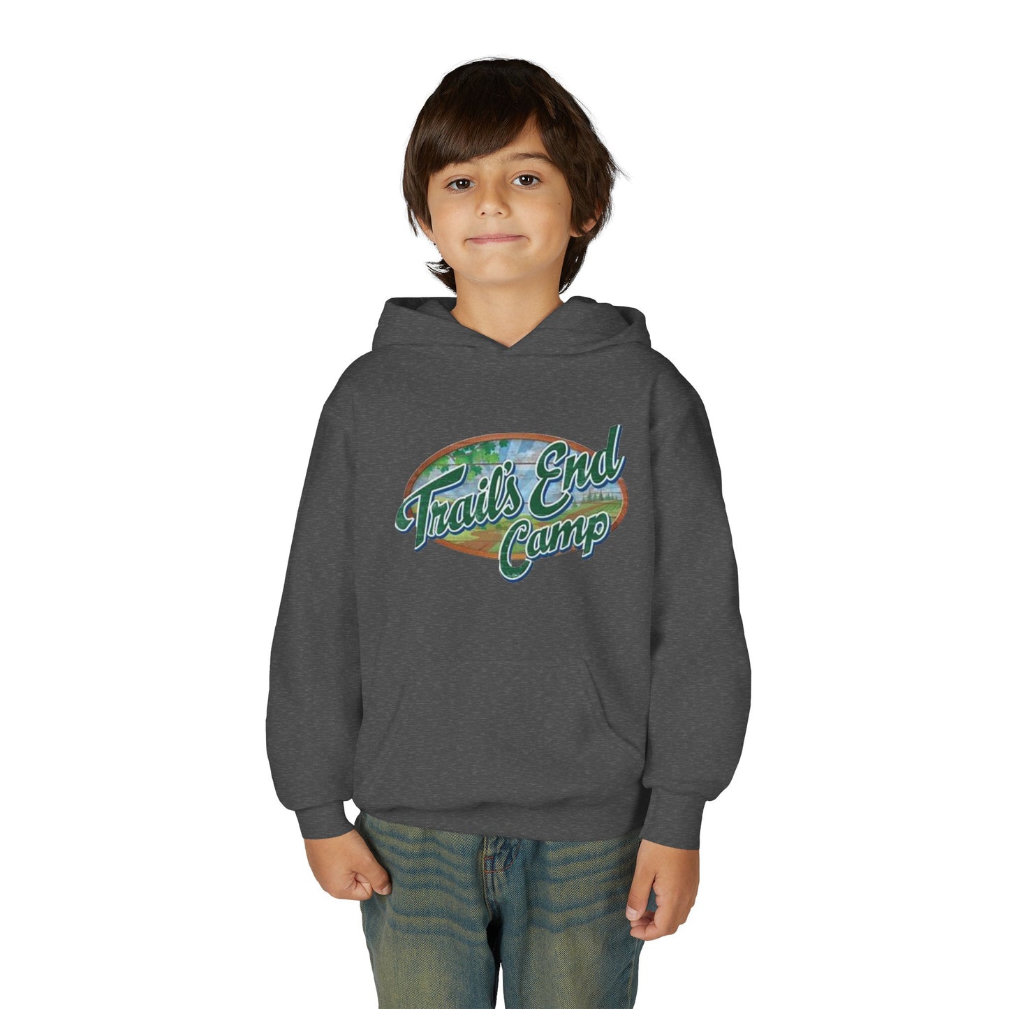 Youth Hoodie — Trails End Camp Retro Logo Sweatshirt