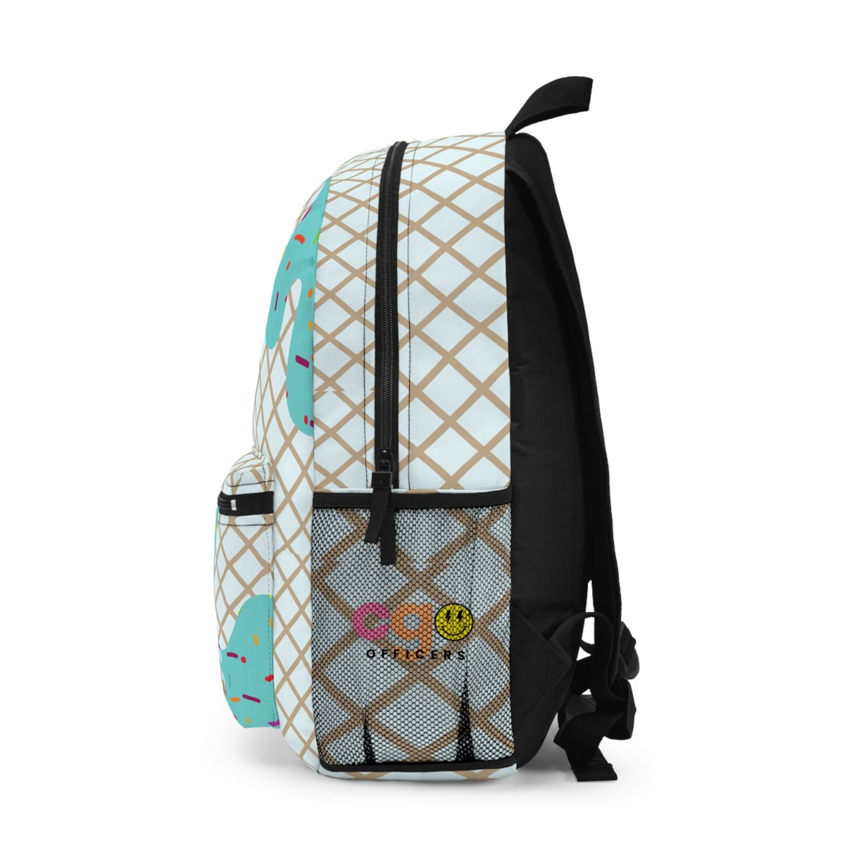 “Drip Check” 🍦 Personalized Ice Cream Sprinkles Kids Backpack by CGO