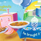 Chanukah board book featuring menorah and dreidel illustration