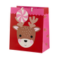 Spread holiday cheer with our festive reindeer gift bag set, including 3 medium-sized bags!