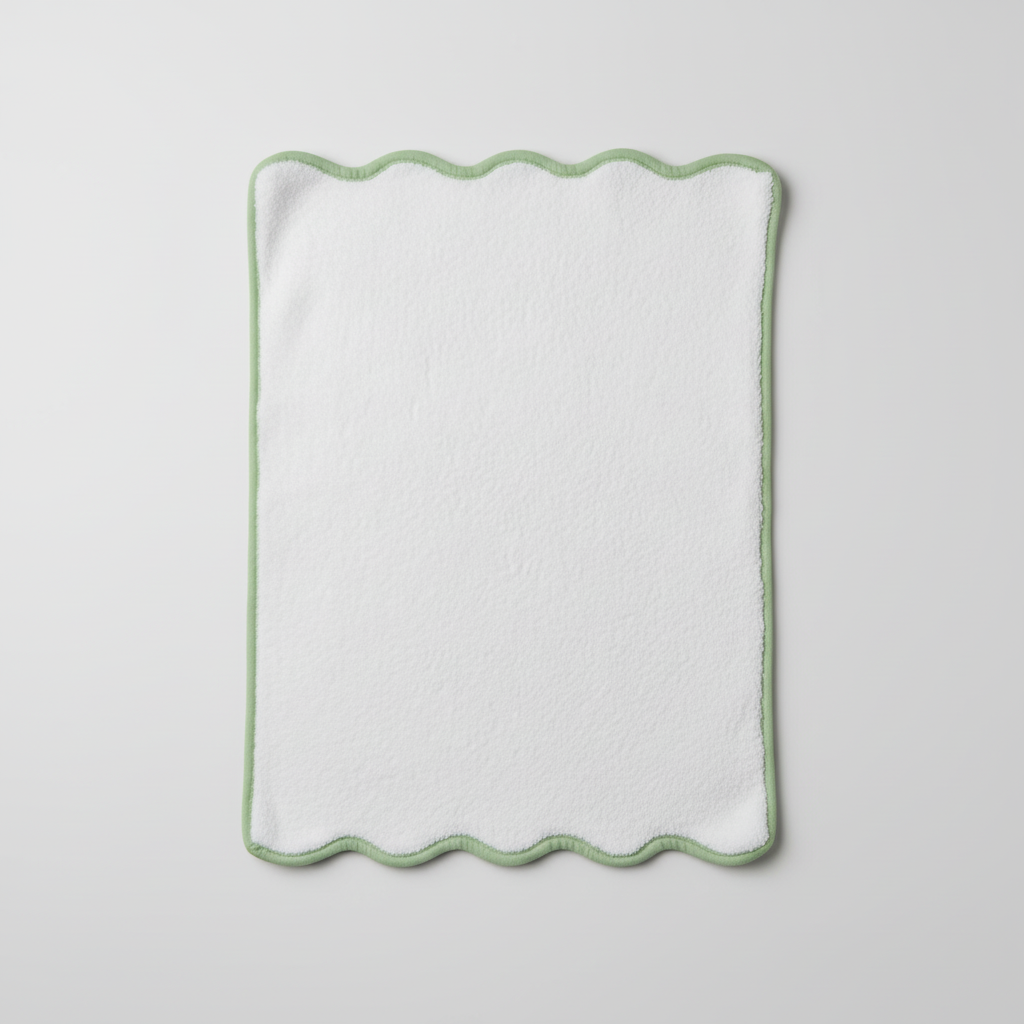 "Wrapped in Lotus" 🛁 Pink Piping Bath Sheet Set (2-Piece) by Lotus Linen