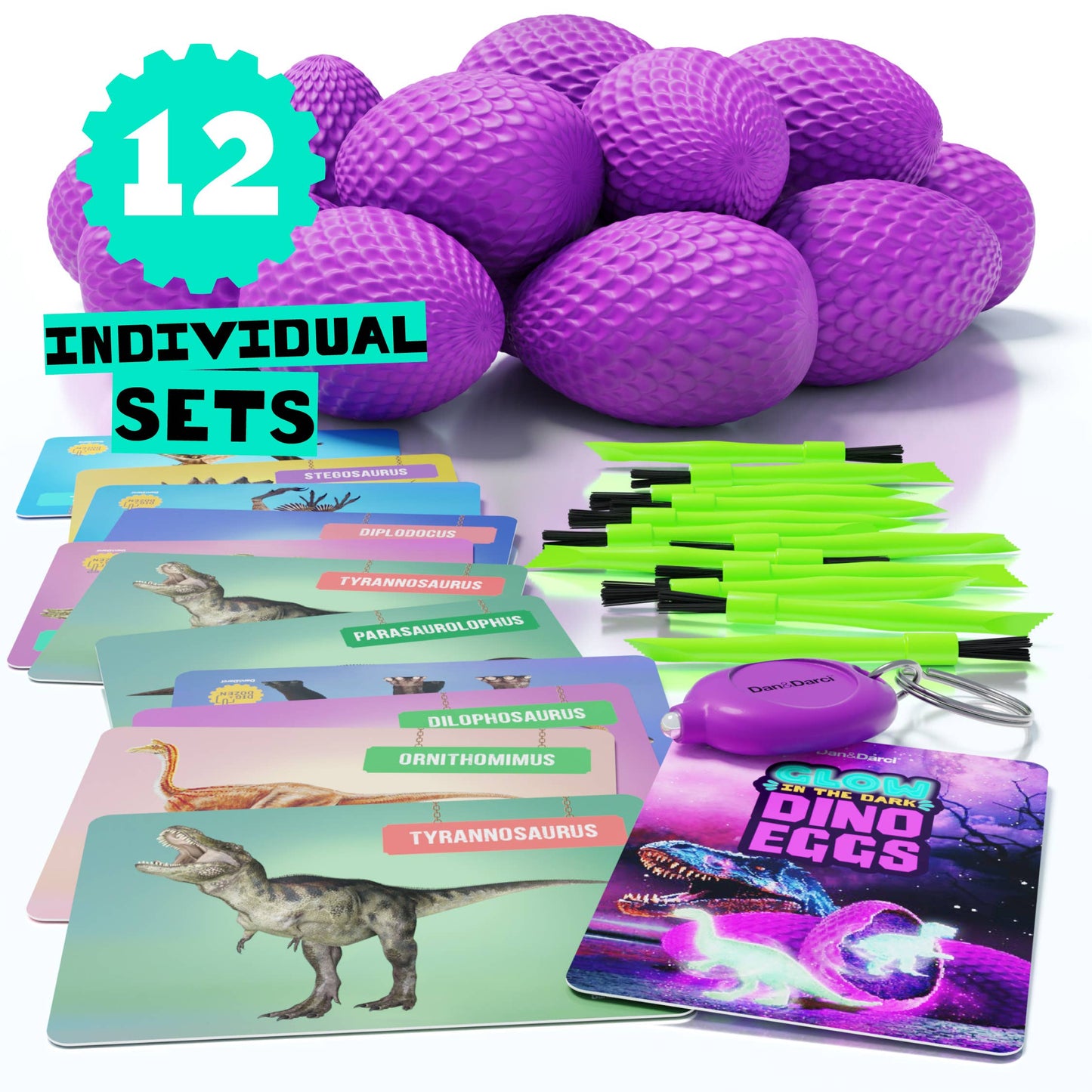 "Dig It" 🦖 Glow-in-the-Dark Dinosaur Egg Excavation Kit by Dan&Darci