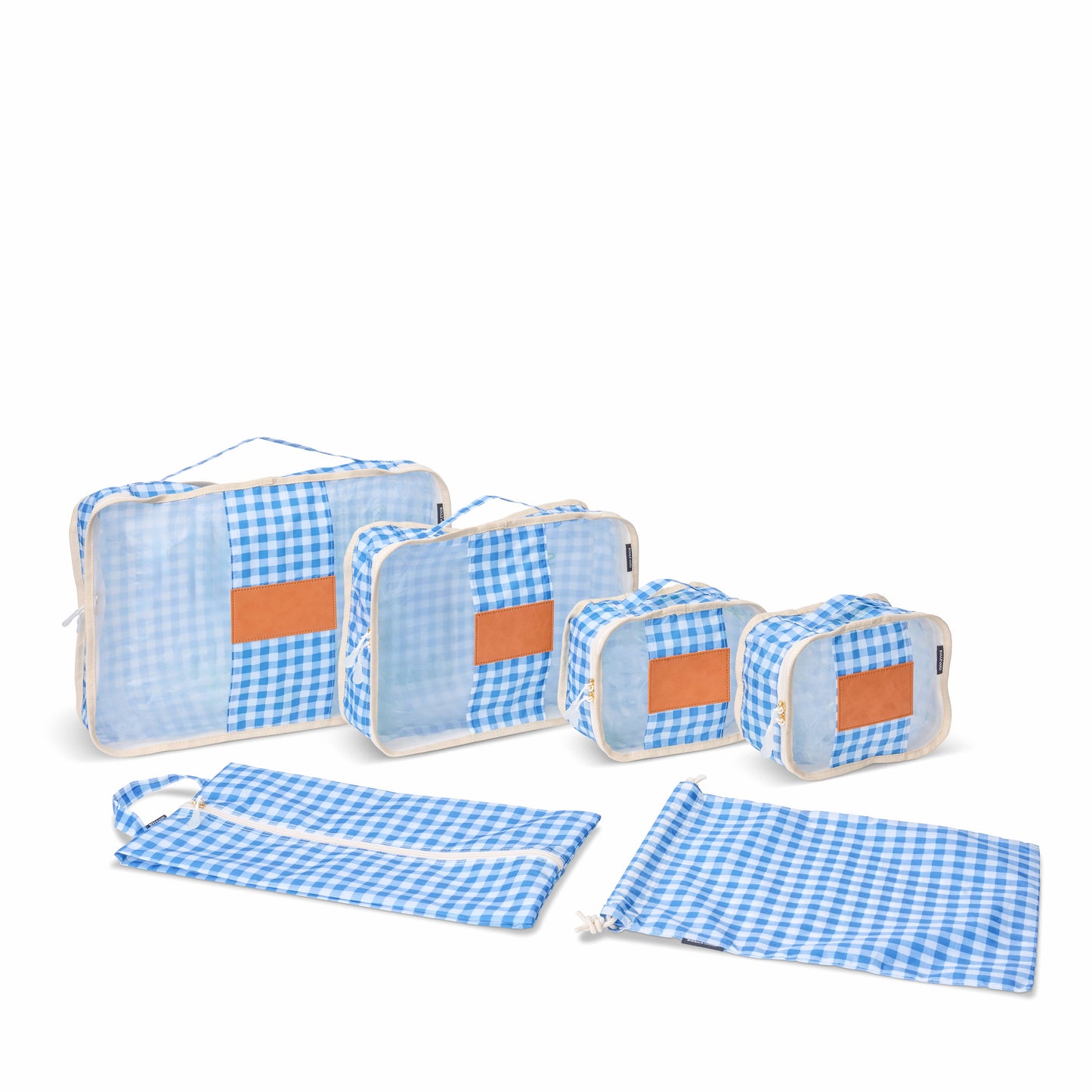 “The Patrick” 🧳 Personalized Blush Packing Cubes (6-Piece Set) by Boulevard