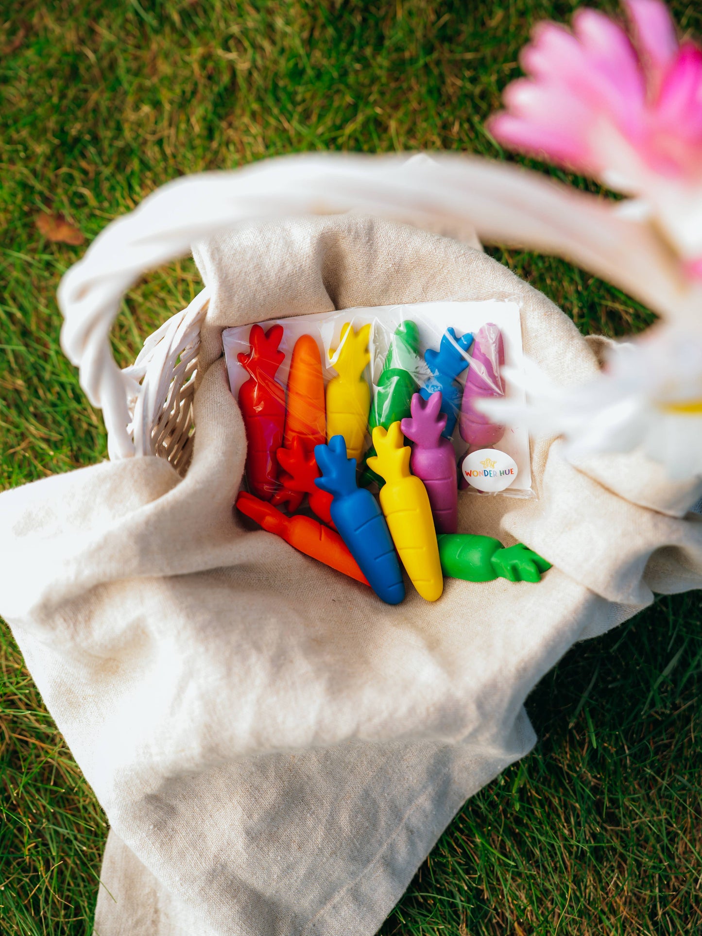 "Some-Bunny's Favorite" 🥕 Carrot-Shaped Crayons by Wonder Hue Crayon Co.