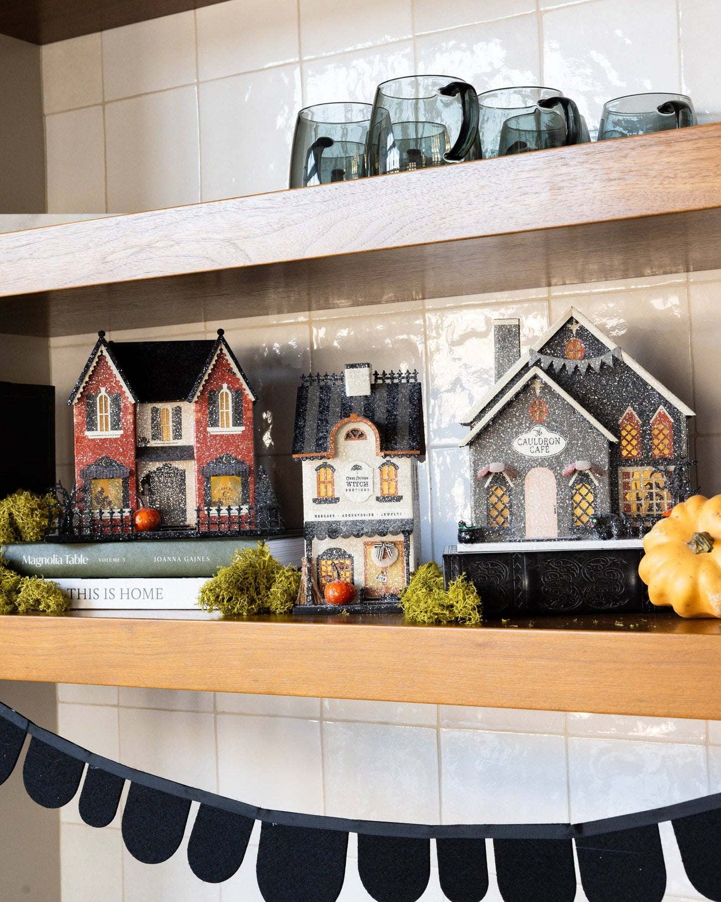 “Haunted Curb Appeal” 👻 Light-Up Halloween Paper House by My Mind’s Eye
