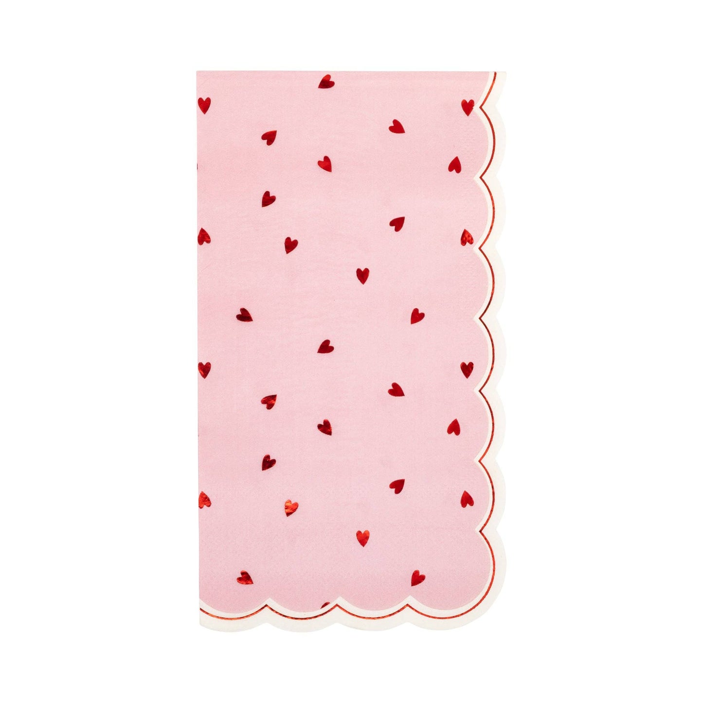 Scattered hearts Valentine’s dinner napkin