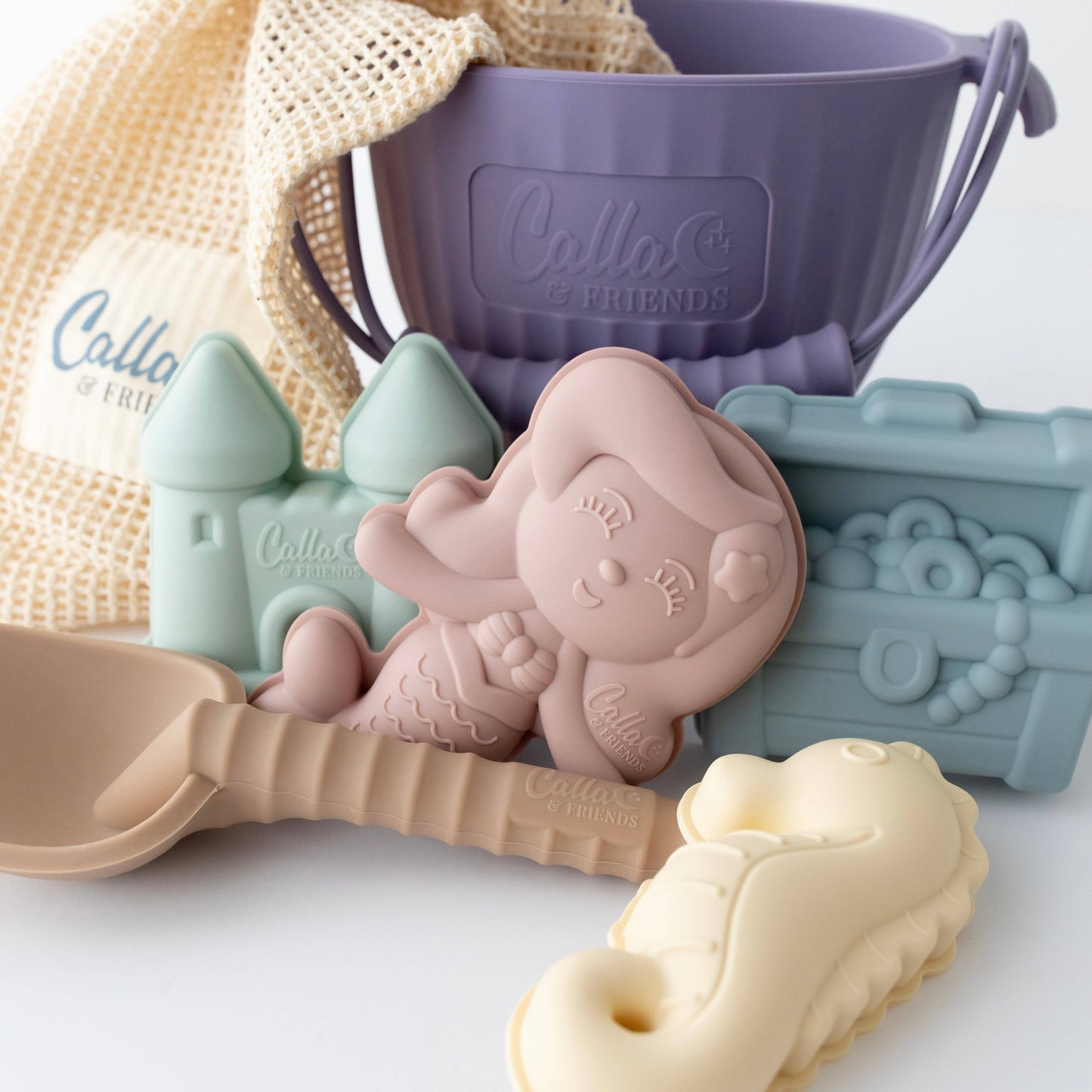 "Mermaid's Cove" 🧜🏻‍♀️ Silicone Beach Toy Set by Calla & Friends