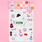 Taylor-themed temporary tattoos with iridescent foil
