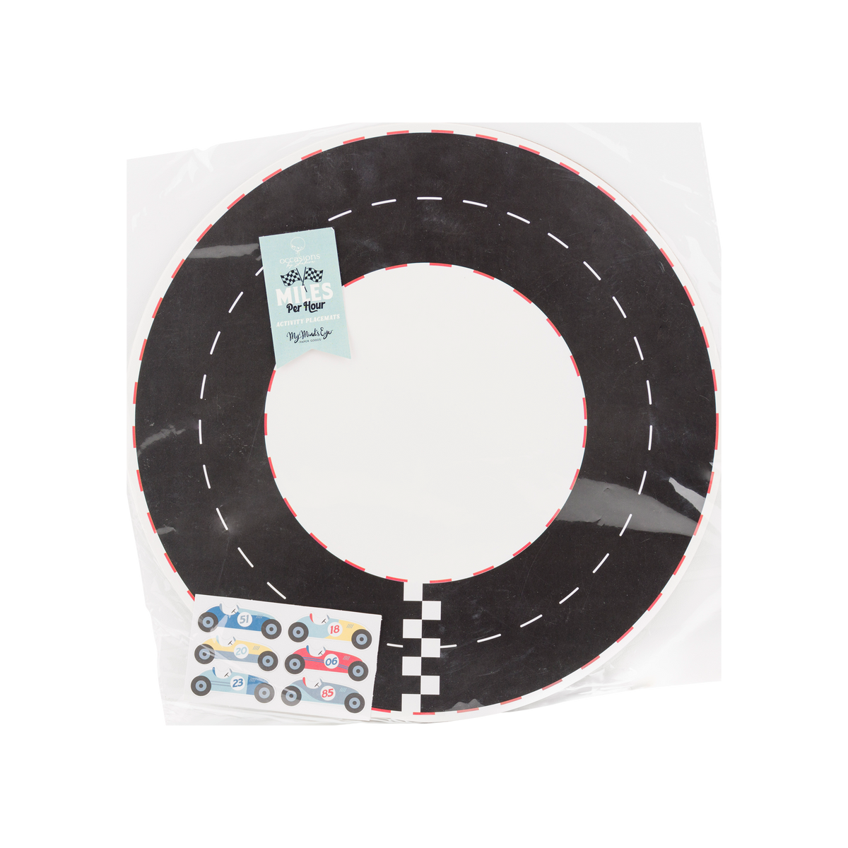 “Track Record” 🏁 Race Track Party Placemats by My Mind’s Eye