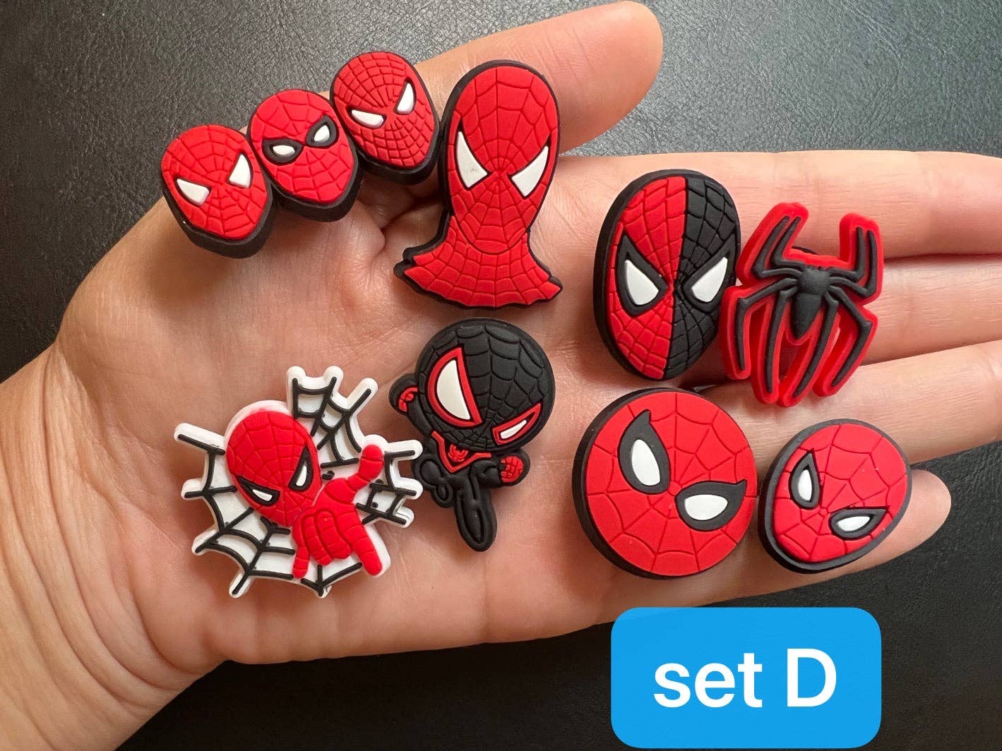 "Web Slinger" 🕷️ Spider-Man Croc Charm Set (22-Pack) by JuliesDecal