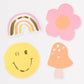 "Smile Shape Up" 😊 Happy Icons Shaped Napkins by Meri Meri