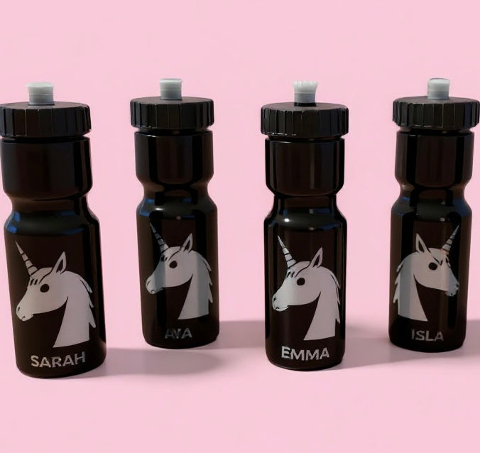 Personalized unicorn water bottle with child’s name