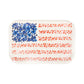 9-inch watercolor floral flag plates, 8-pack, chic patriotic tableware for summer parties.