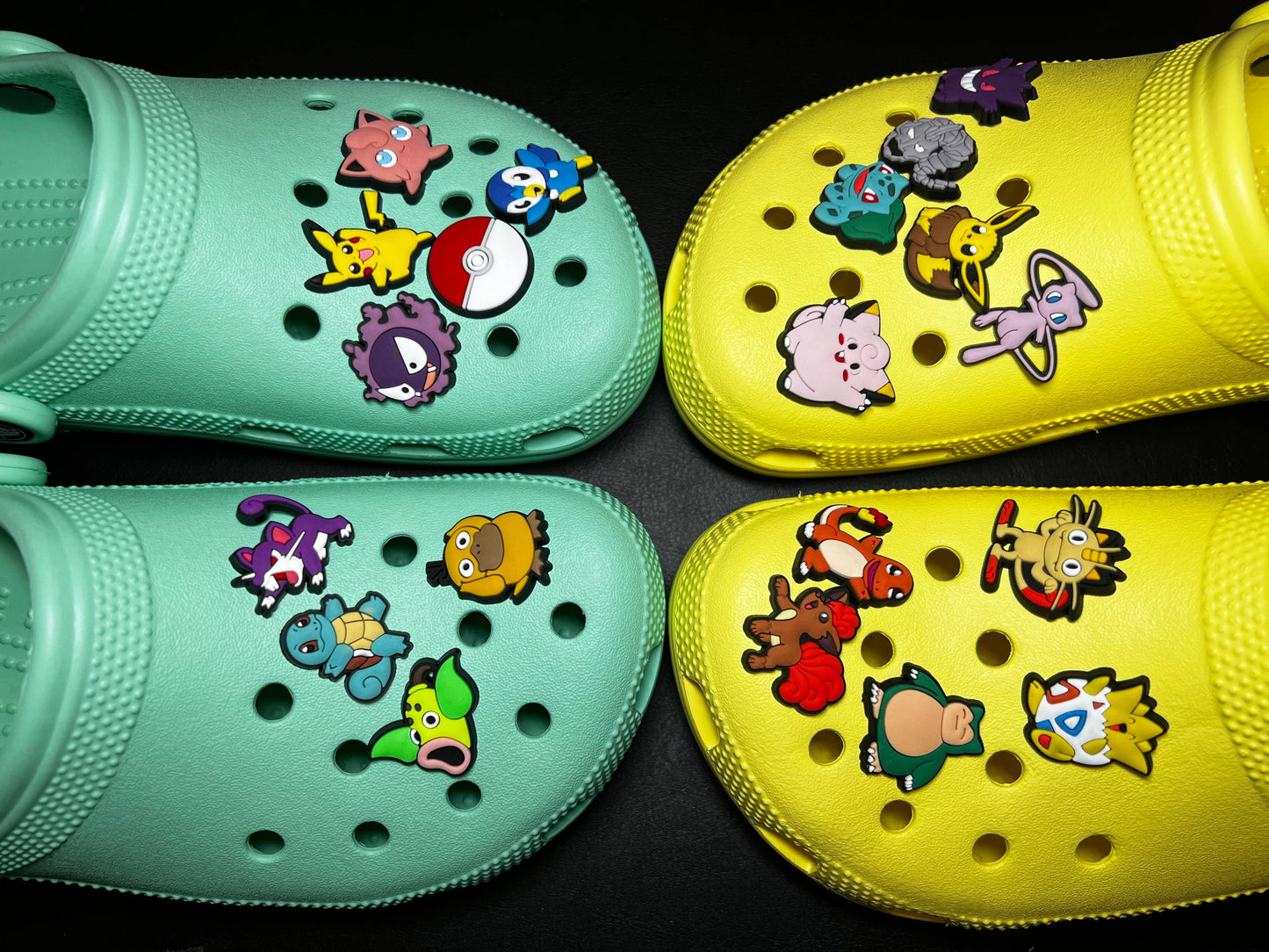 "Gotta Charm 'Em All" 🎮 Pokémon Croc Charm Set (20-Pack) by JuliesDecal