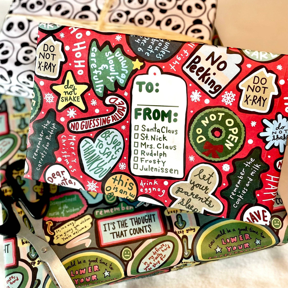 “At a Reasonable Hour” 🎄 Funny Christmas Wrapping Paper Sheet by Better Than The Gift