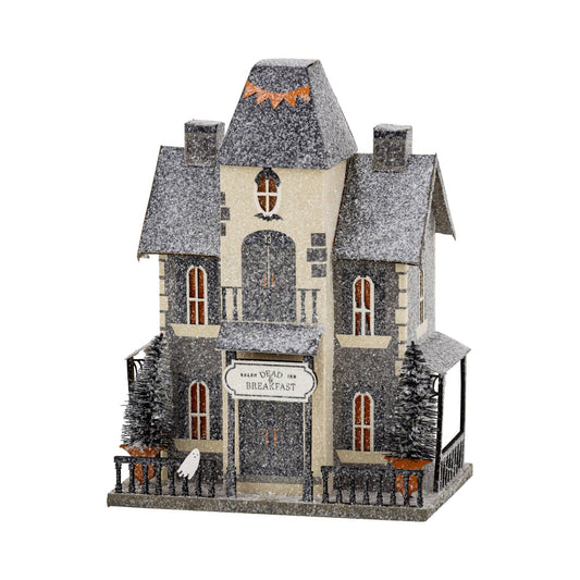 “Dead & Breakfast” 👻 Light-Up Haunted House Halloween Decor by My Mind's Eye