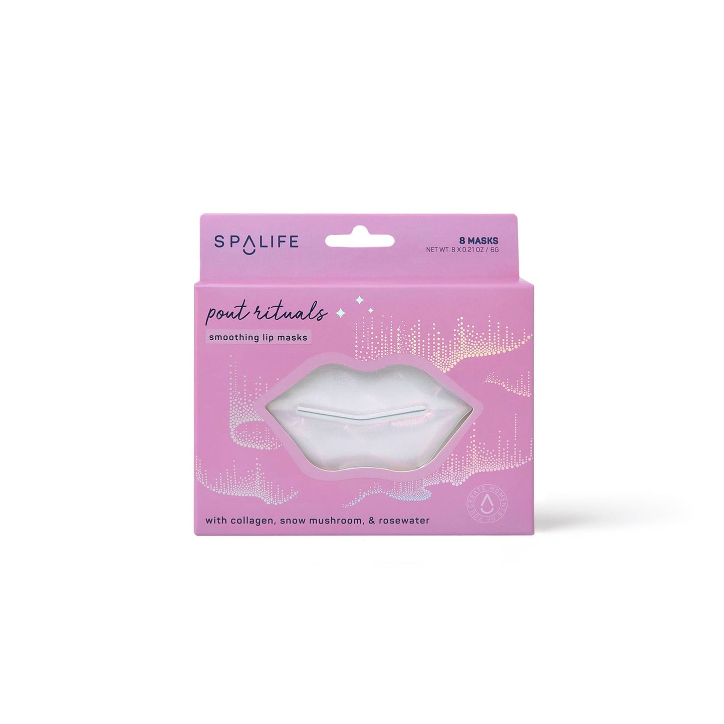 Pout Rituals hydrogel lip masks 8 pairs packaging