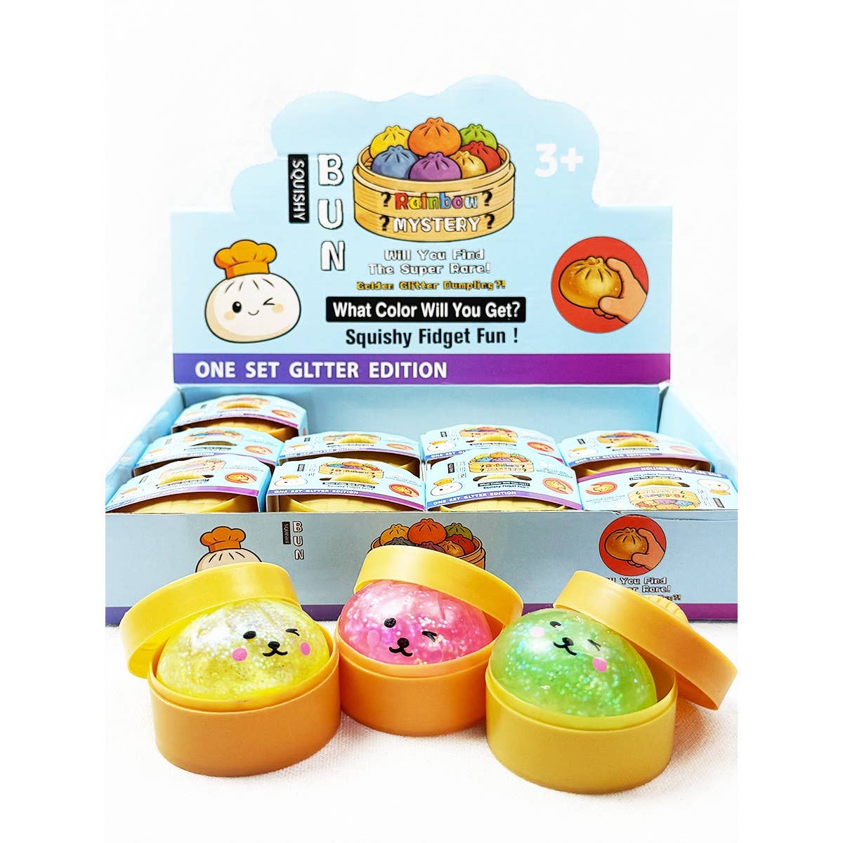 “Steamed, Not Stressed” 🥟 Mini Dumpling Squishies with Steamer Basket (12-Pack) by Love and Repeat