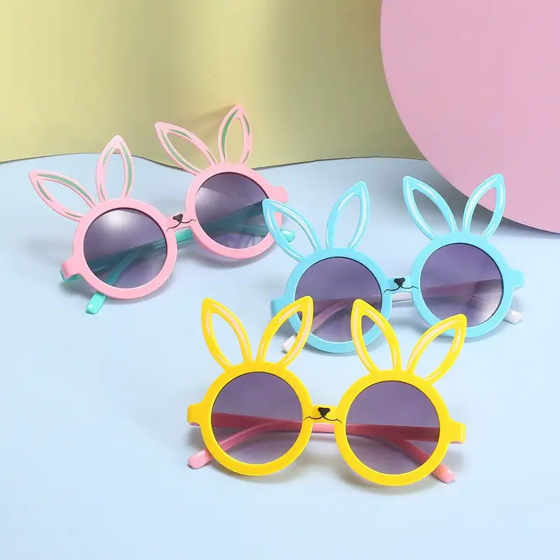Easter Bunny Sunglasses with Ears – Fun Glasses for Toddlers and Kids Aged 1-8 Years for Spring Festivities