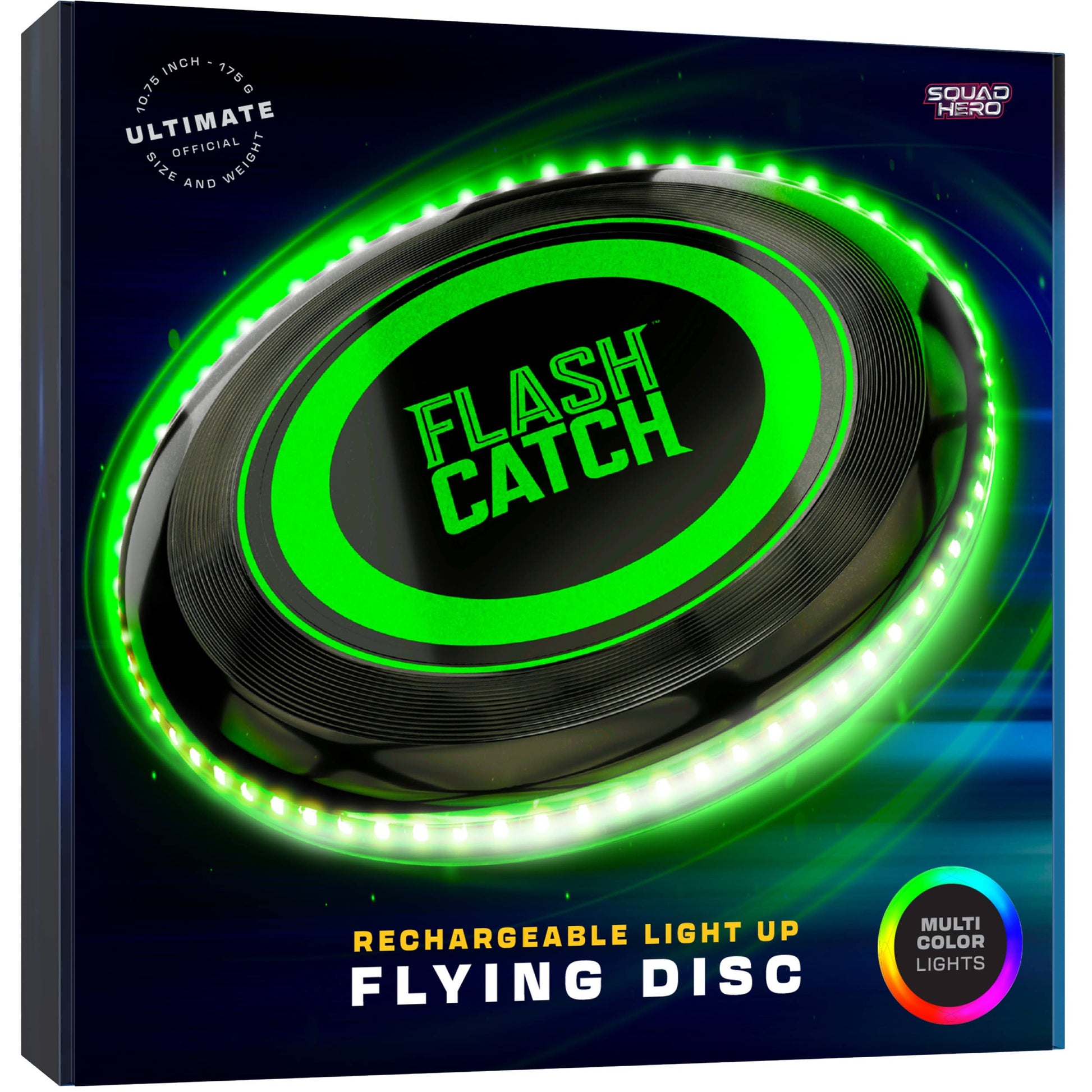 Fly by Night LED frisbee with multi-color lights