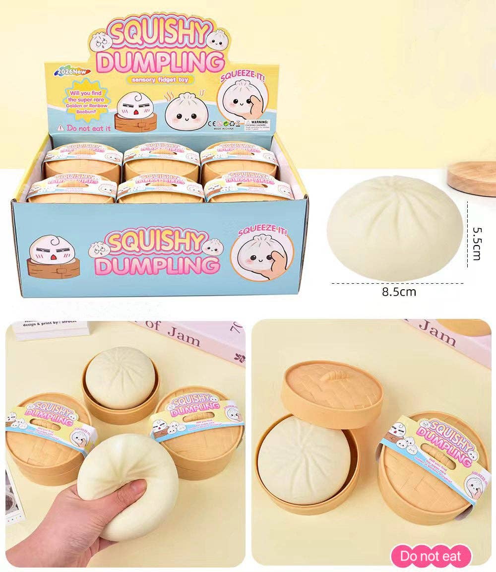 “Dumpling Drama” 🥟 Mystery Mini Squishy Dumpling Stress Toy by Auraquise
