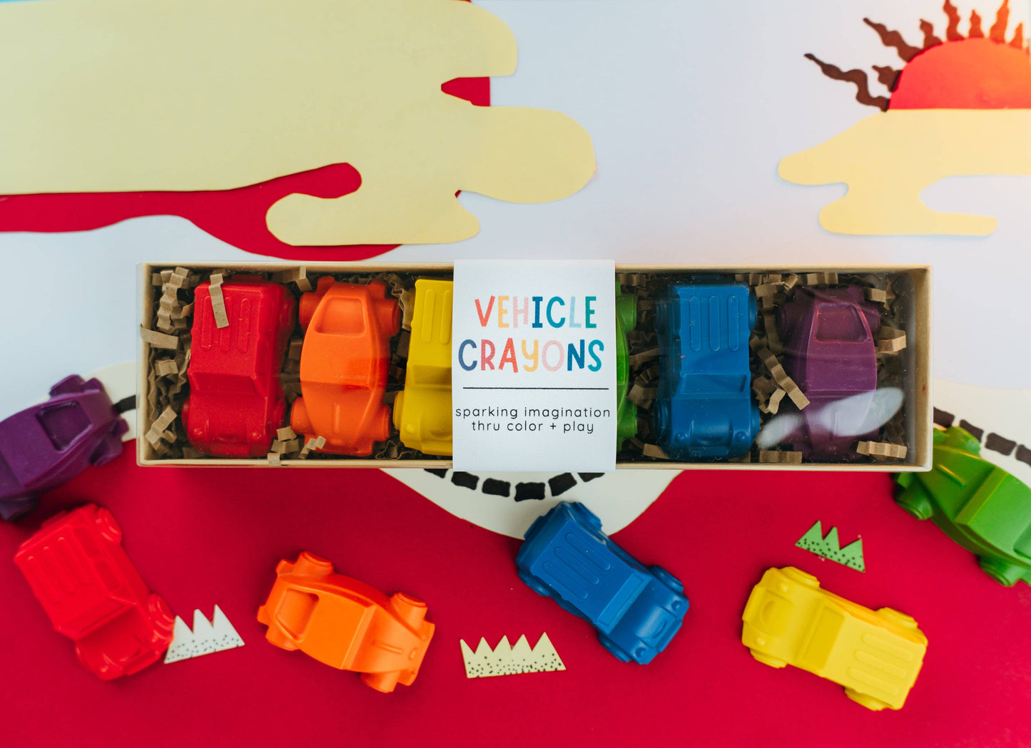 "Beep Beep" 🚗 Car-Shaped Crayons by Wonder Hue Crayon Co.