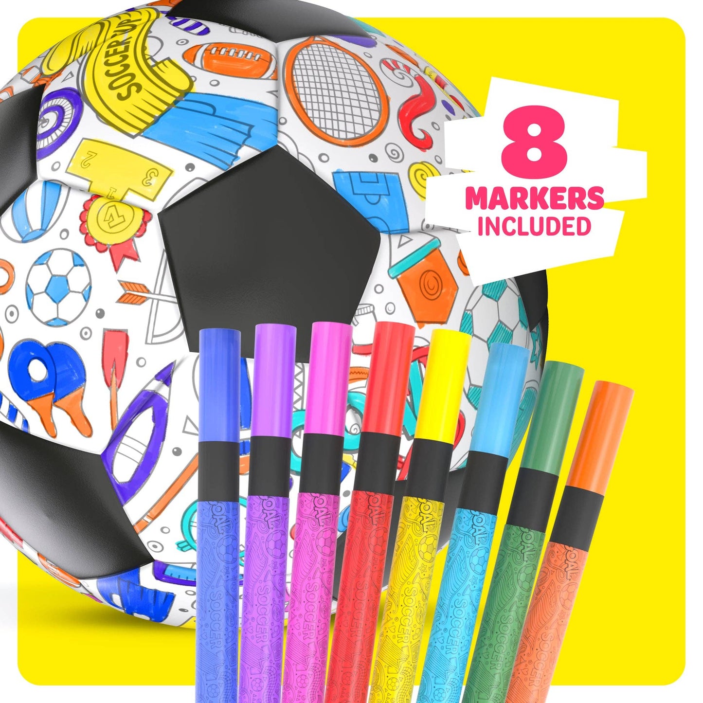 "Goal Tender" ⚽ Color-Your-Own Soccer Ball Kit by Dan&Darci