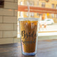 Bride Squad acrylic tumbler with double-wall construction, featuring a secure screw-on lid and straw. Perfect for pre-wedding festivities, this BPA-free cup keeps drinks cold or hot while adding style to any bride tribe celebration.