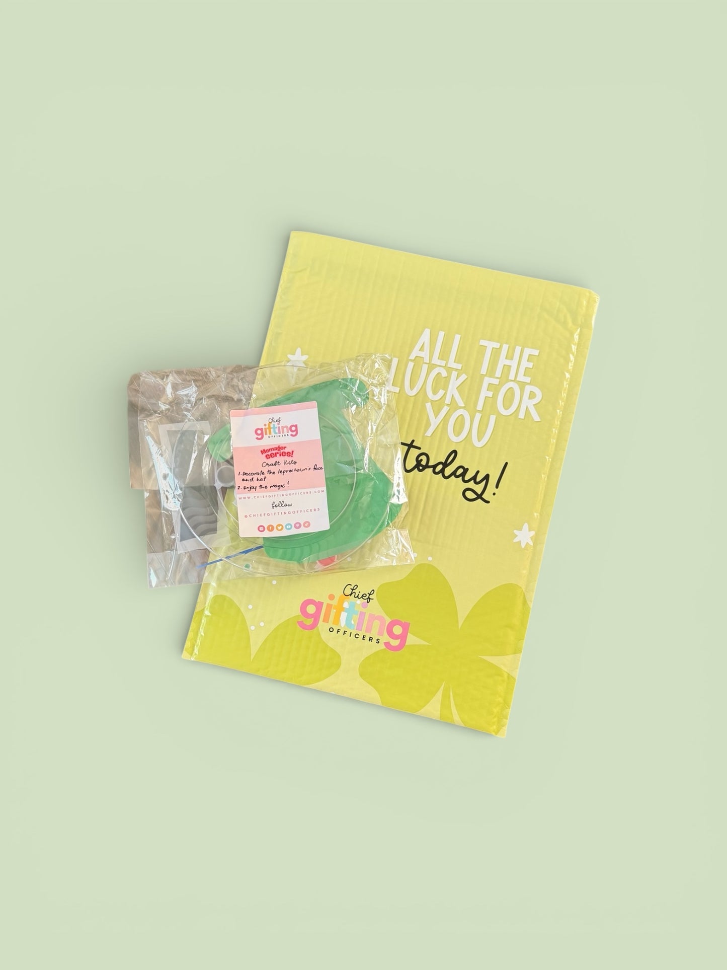 Green themed spring craft activity