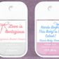 Wedding hand sanitizers – stylish mini favors for bridal showers, welcome bags, or parties.