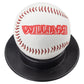 Personalized full-size 2.9" synthetic leather baseball with custom name or logo in your choice of font, available with red or blue seams. Includes a black display base. Perfect as a coach appreciation gift, team parent thank you, or sports fan keepsake. Ideal for display on a desk or mantle.
