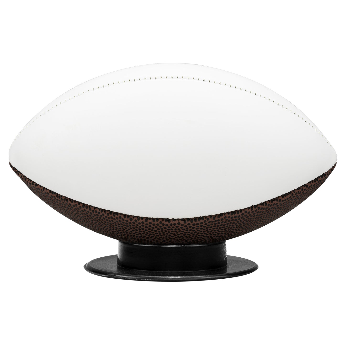 Mid-sized (8.5") synthetic leather football with full-color print, ideal as a keepsake for home or office display. Includes a display base.