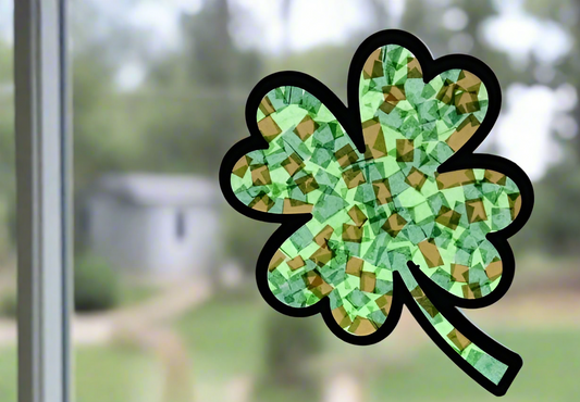 “Lucky Light Catcher” 🍀☀️ Shamrock Suncatcher Craft Kit by CGO