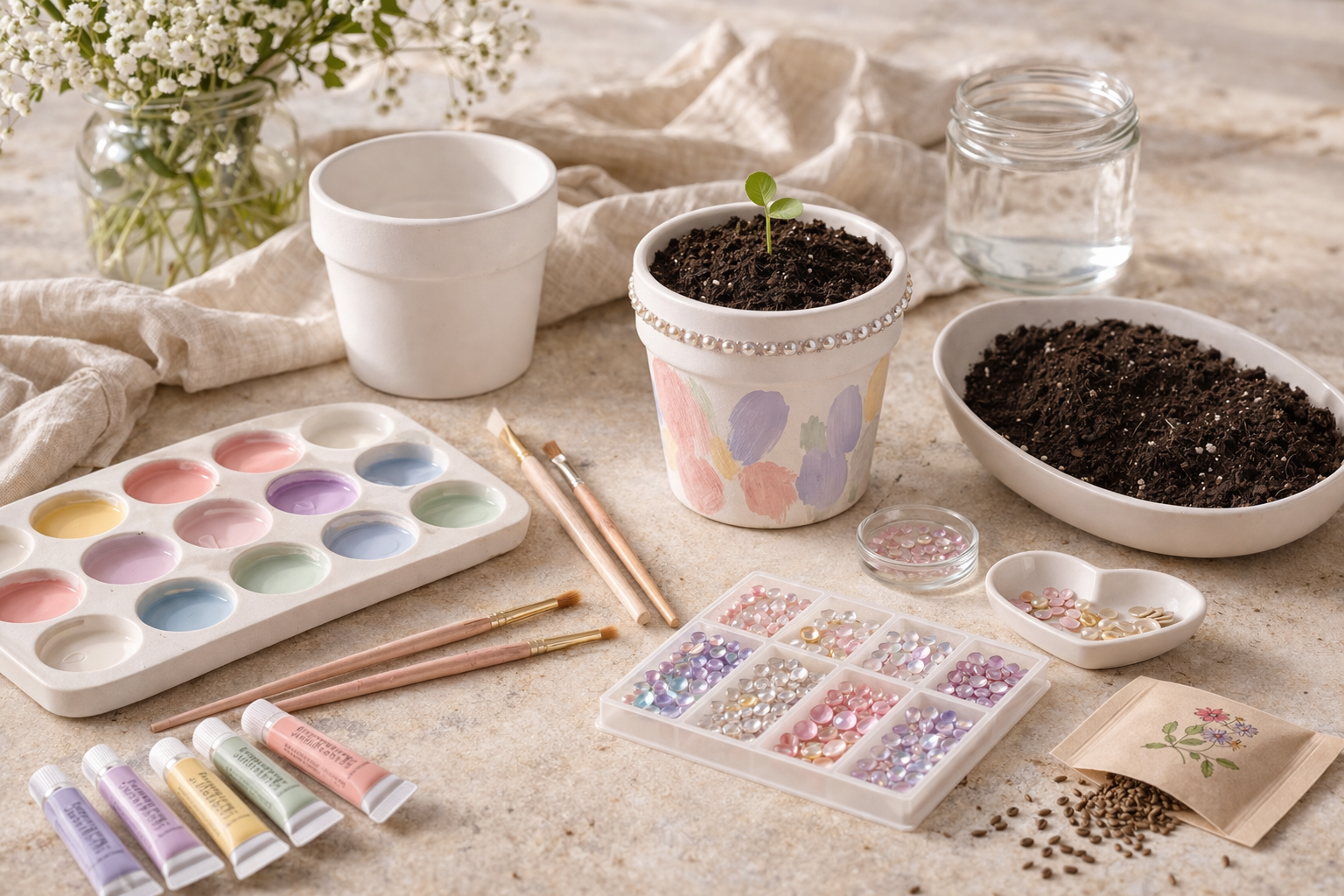create your own plant kit for kids gardening