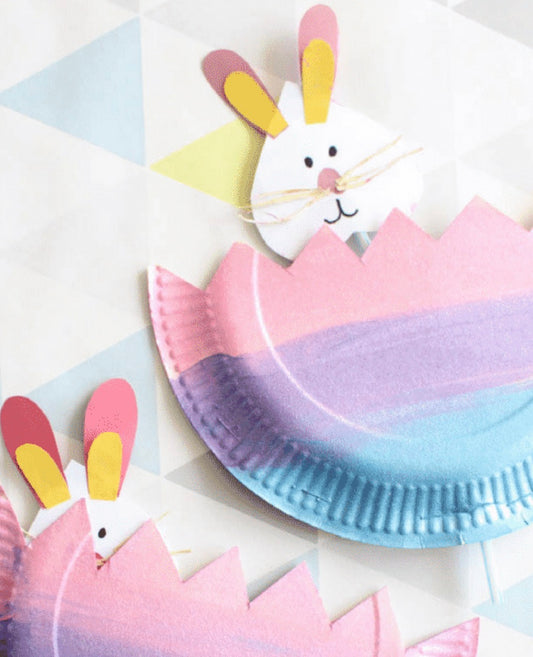 “Hatch & Hop Bunnies” Paper Plate Easter Surprise 🐰🥚 Easy Easter Classroom Craft Kit by Chief Gifting Officers