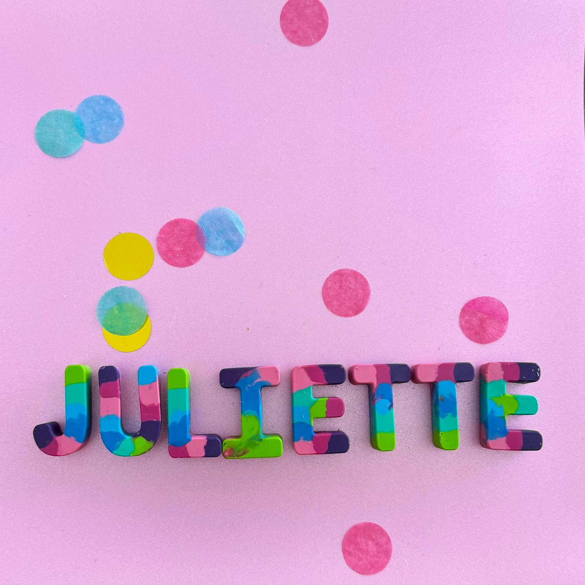 Custom Name Crayons - Spell Out and Illuminate Your Name in Bright Colors, Perfect for Personalized Gifts and Creative Artwork