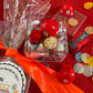 Delight in our Firetruck Themed candy favor, perfect for birthdays and firehouse play dates. This magical treat comes in a perfectly sized square plastic box filled with chocolate 'kisses' themed with firetruck labels. Each box is wrapped in cellophane and can include a thank you label. Explore more candy container options. Ideal for fire truck, firefighter, and tractor-themed parties, ensuring a delicious and fun addition to your celebration.