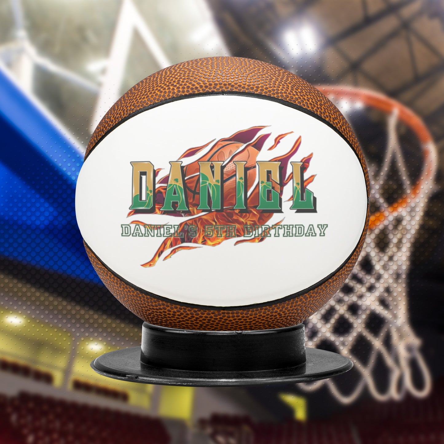 “Mini Ball, Max Points” 🏀 Personalized Mini Basketball