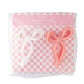 Jumbo bow claw clips in pink and white, trendy and stylish hair accessories for all hair types.