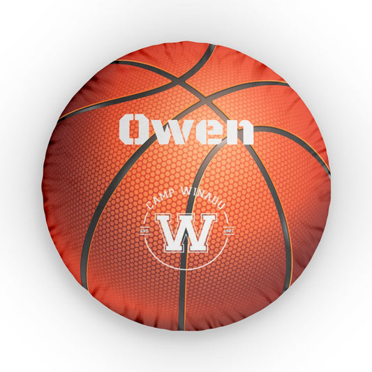 “Courtside Basketball Pillow” 🏀 - Personalized Camp Pillow