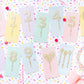 Set of 4 handmade star cake toppers in pearl and gold, perfect for cakes, cupcakes, and decor.