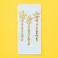 Sparkling star cake toppers, pearl and gold, perfect for birthdays, anniversaries, and more.