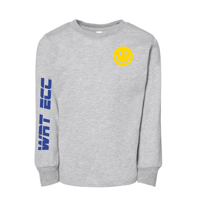 Good Vibes WRT ECC Tee Shirt Featuring a Bright Smiley Face, Ideal for Adding Fun and Whimsy to Your Wardrobe.