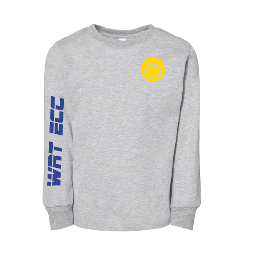 Good Vibes WRT ECC Tee Shirt Featuring a Bright Smiley Face, Ideal for Adding Fun and Whimsy to Your Wardrobe.