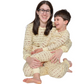Passover-themed Matza pajamas, 2-piece cotton set for kids & adults, soft & comfy sleepwear.