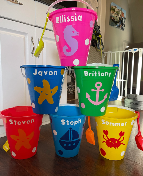 "Let’s Dig It!" 🏝️ Personalized Bucket & Shovel Set – Great for Summer Celebrations