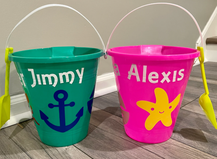 "Let’s Dig It!" 🏝️ Personalized Bucket & Shovel Set – Great for Summer Celebrations